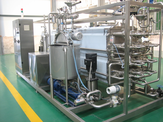 Material tubular del pasteurizador SUS304 de la máquina de la esterilización del UHT del yogur