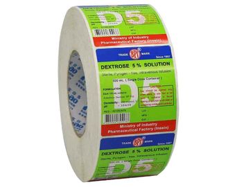 Rollo adhesivo del papel de la etiqueta engomada del diseño del OEM para la máquina y el equipo de etiquetado