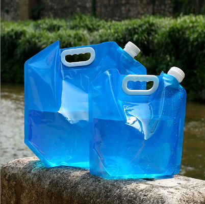 Bolsa plástica plegable del agua de 5l que camina 10l