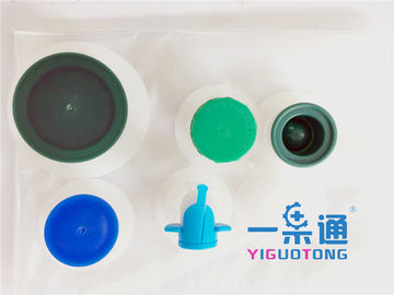 Bolso azul/del verde en los mobiliarios/bolso de la caja en la válvula de los conectores de la caja para el bolso aséptico