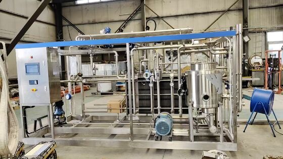 Entre 500 y 20000 litros por hora Capacidad de pasteurización Esterilizador de acero inoxidable 304 o 316 para procesamiento de alimentos y bebidas