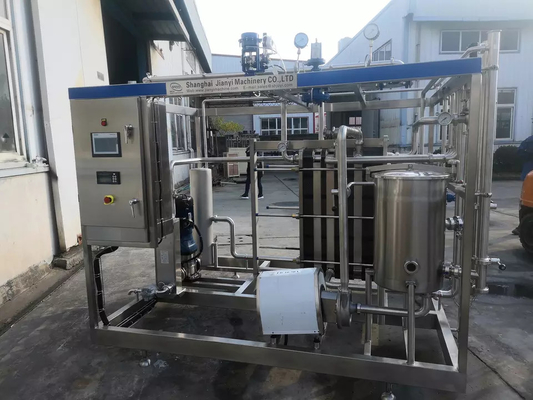 Planta de producción de leche con sabor personalizada de alto costo Línea completa de procesamiento de leche de banano / vainilla Máquina de leche con PLC