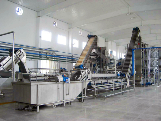 Servicio de parada única Línea de procesamiento de mango personalizada de 1000-30000 l/h Maquina de jugo/salsa/mermelada de mango con equipo de pulpa de mango PLC