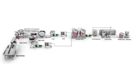 Máquina para romper y separar huevos / Equipo para el proceso de huevos líquidos