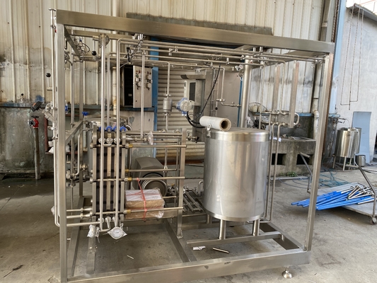 Máquina de pasteurización personalizada de 500-20000L/H con esterilizador PLC de 500-20000L/H para la línea de procesamiento de manzanas/naranjas/cocos SUS304/316