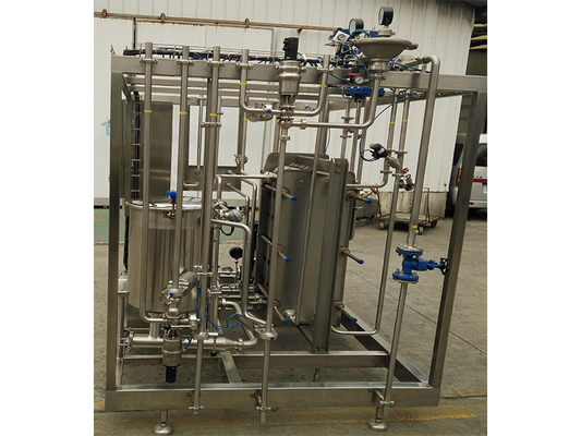 Pasteurizador personalizado de 0,5-20T/H para la línea de procesamiento de jugo de naranja/manzana/coco máquina de pasteurización con PLC SUS304/316