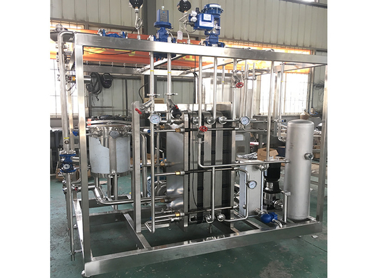 Pasteurizador de alto rendimiento para la industria de bebidas lácteas Máquina de pasteurización de tecnología avanzada SUS304/316