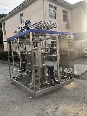 capacidad personalizable 500-20000 l/h Pasteurizador para la línea de procesamiento de coco Agua de coco / leche de coco