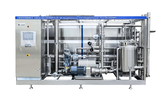 SUS304/316 Esterilizador UHT para la línea de procesamiento de líquido de leche/yogur/huevo Máquina de esterilización UHT con esterilizador tubular PLC