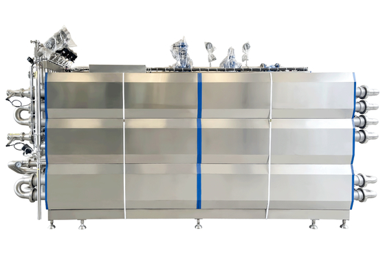 SUS304/316 Esterilizador UHT para la línea de procesamiento de líquido de leche/yogur/huevo Máquina de esterilización UHT con esterilizador tubular PLC