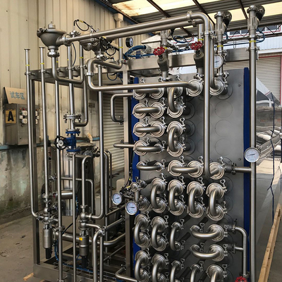 Máquina de esterilización UHT totalmente automática para la industria láctea y de bebidas con PLC Nuevo esterilizador UHT SUS304/316