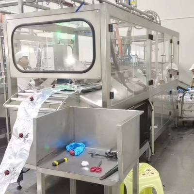 Máquina de llenado de BIB aséptica totalmente automática para 1-25L de bolsas continuas en caja de jugo de naranja / mango / piña llenador con PLC