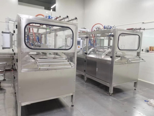 Máquina de llenado de BIB aséptica totalmente automática para 1-25L de bolsas continuas en caja de jugo de naranja / mango / piña llenador con PLC
