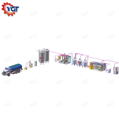 Línea de procesamiento de leche UHT de alta eficiencia y productividad para leche UHT personalizada 500-20000l/h con PLC SUS304/316