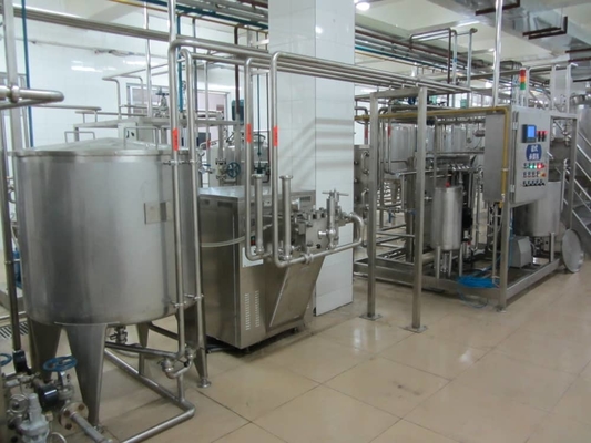 0.5-2T/H Línea de procesamiento de leche pasteurizada Máquina personalizada Material duradero SUS304/316