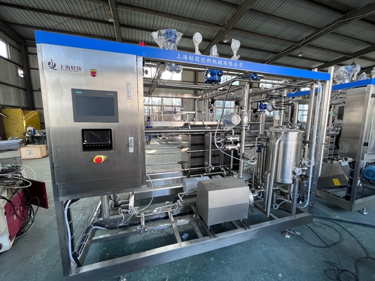 0.5-2T/H Línea de procesamiento de leche pasteurizada Máquina personalizada Material duradero SUS304/316