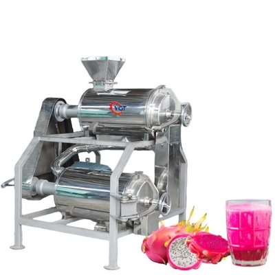 SUS304/316 Línea completa de procesamiento de pitaya Fabrica de plantas de producción de frutas de pasión / pitaya / guayaba personalizada con PLC para la fábrica de frutas