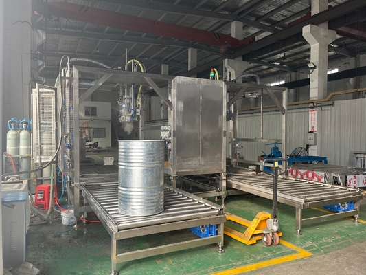 Máquina de llenado de doble cabeza de alto rendimiento personalizada 20-1000l BID Bolsa en tambor llenador aséptico llenador de caja de toneladas para fábrica de bebidas lácteas