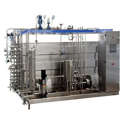 Máquina tubular del esterilizador de la leche de UHT del control de programa del PLC