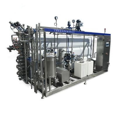 Máquina tubular del esterilizador de la leche de UHT del control de programa del PLC