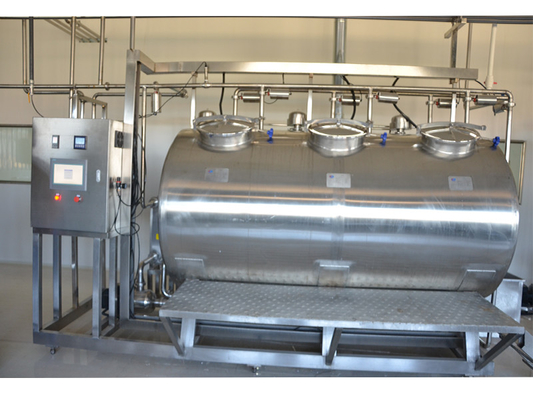 Sistema CIP personalizado de alta calidad para la línea de procesamiento de frutas máquina limpia en el lugar SUS304/316 con PLC