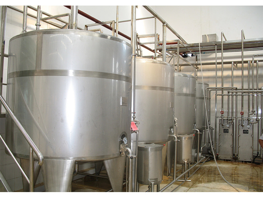 Sistema CIP personalizado de alta calidad para la línea de procesamiento de frutas máquina limpia en el lugar SUS304/316 con PLC