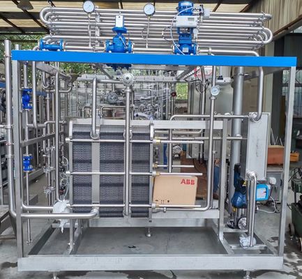 Máquina Pasteurizadora de 1000L con PLC para Línea de Procesamiento de Leche / Yogur / Jugo de Frutas SUS304/316