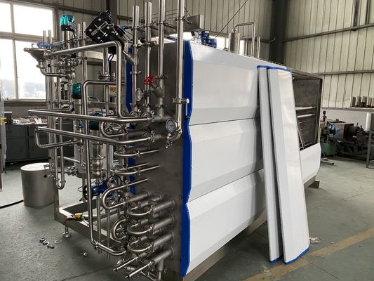 Máquina de esterilización UHT de 1000L que proporciona tratamiento a ultra alta temperatura y productos alimenticios líquidos asépticos variados SUS304