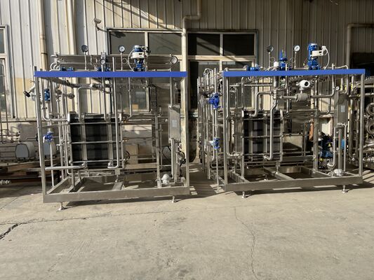 Máquina Pasteurizadora Pequeña de 500L con PLC CIP para Línea de Procesamiento de Leche / Yogur / Jugo de Frutas SUS304/316